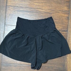 Aerie Black Crossover Athletic Shorts
